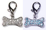 Dogbone Crystal Charm