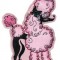 French Poodle Pet Luggage Tag